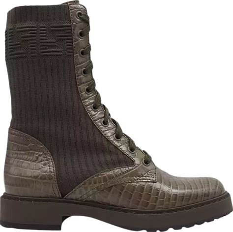 fendi rockoko boots brown|Fendi rockoko boots sale.